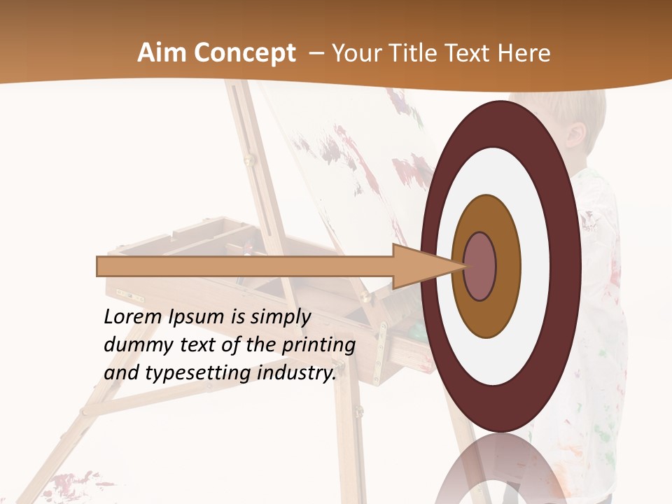 Mess Adorable Easel PowerPoint Template