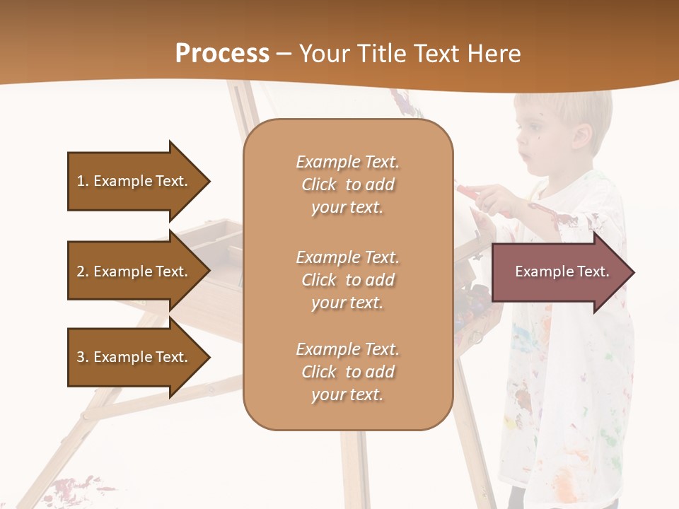 Mess Adorable Easel PowerPoint Template