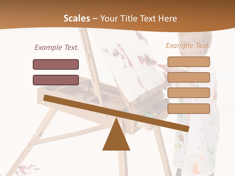 Mess Adorable Easel PowerPoint Template