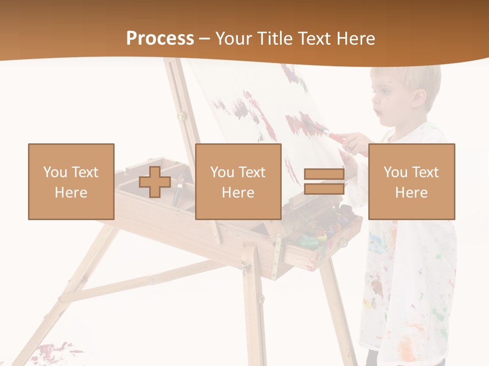 Mess Adorable Easel PowerPoint Template