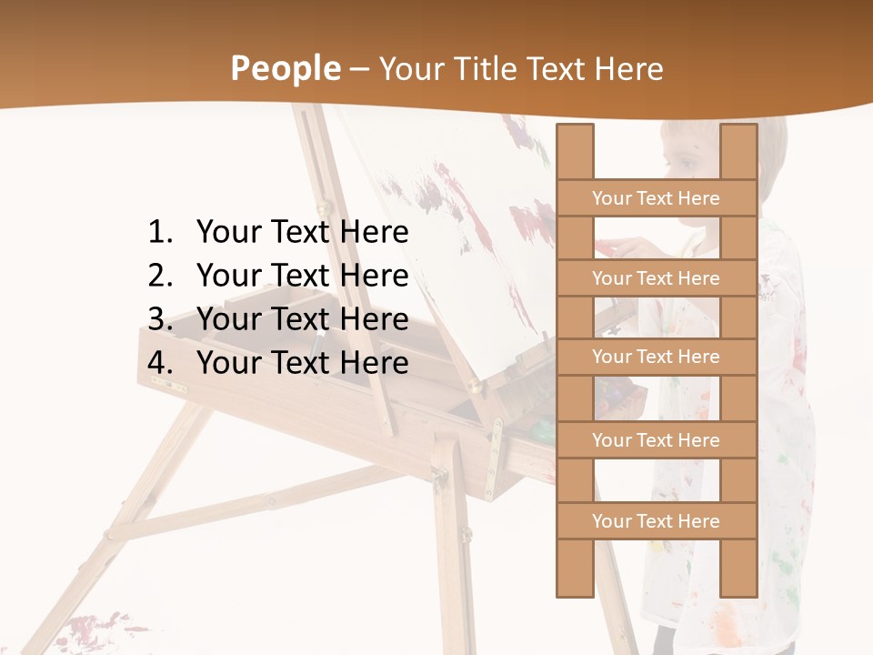 Mess Adorable Easel PowerPoint Template