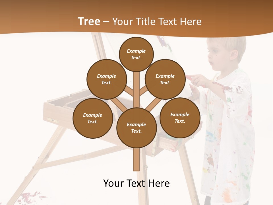Mess Adorable Easel PowerPoint Template
