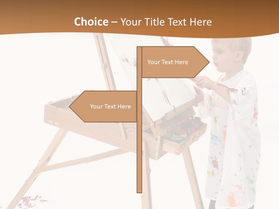Mess Adorable Easel PowerPoint Template