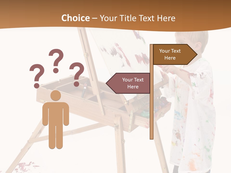 Mess Adorable Easel PowerPoint Template