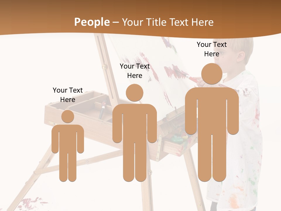 Mess Adorable Easel PowerPoint Template