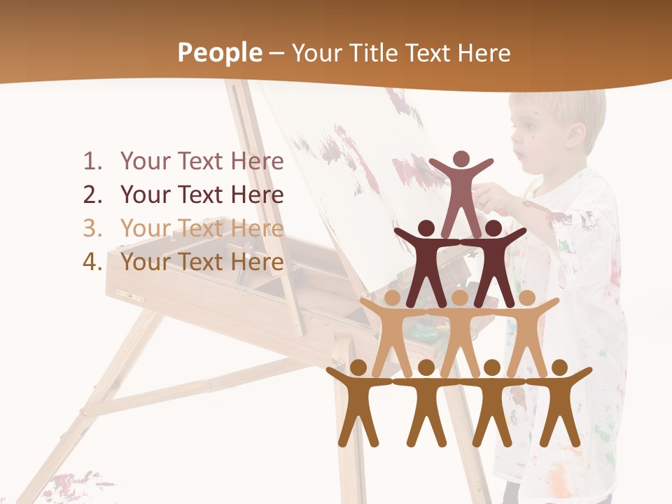 Mess Adorable Easel PowerPoint Template