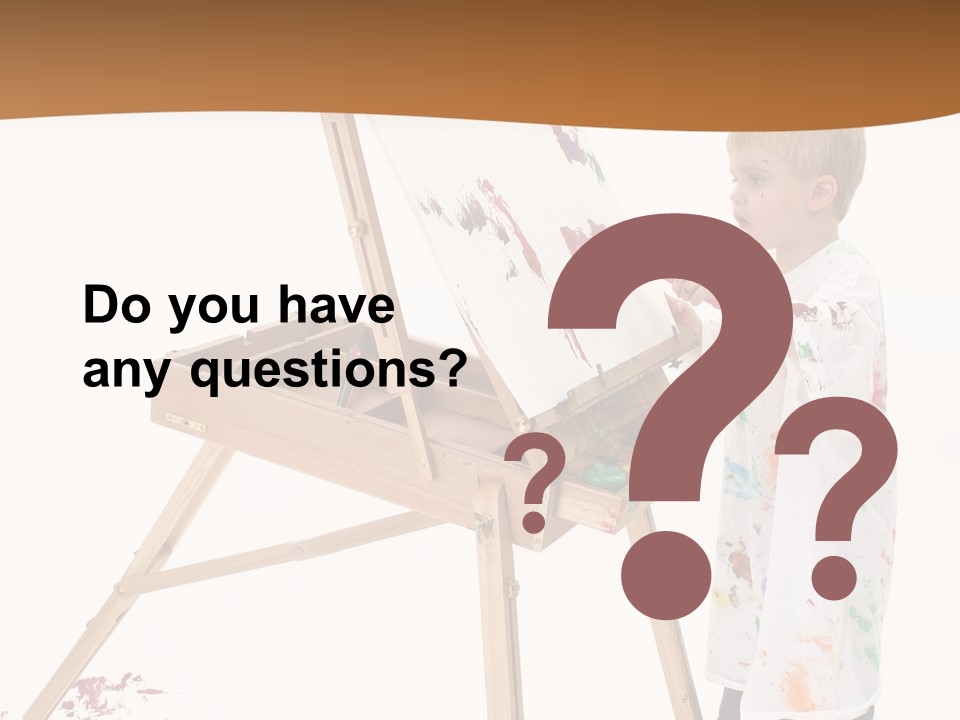 Mess Adorable Easel PowerPoint Template