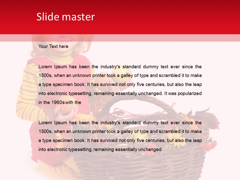 Hand Smile Flower PowerPoint Template