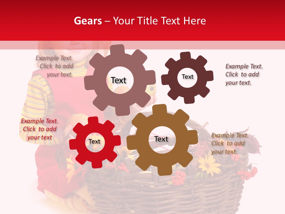 Hand Smile Flower PowerPoint Template