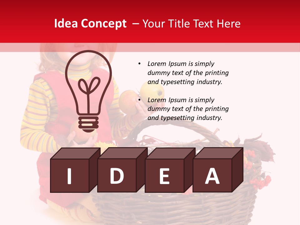 Hand Smile Flower PowerPoint Template