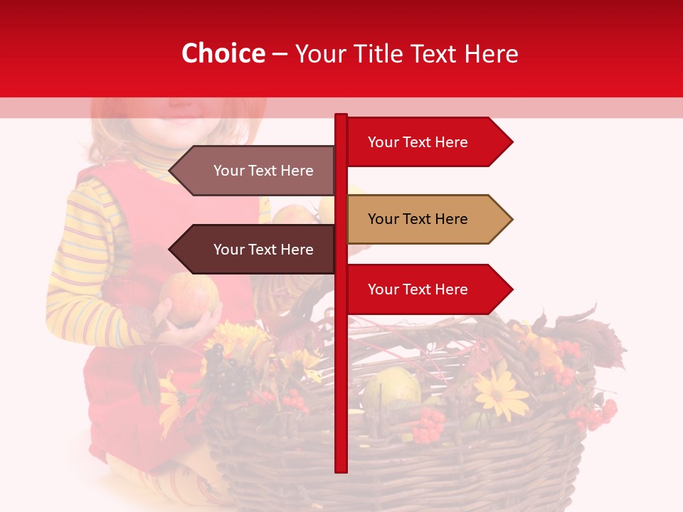 Hand Smile Flower PowerPoint Template