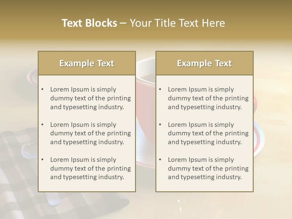 Tasteful Aroma Caffeine PowerPoint Template