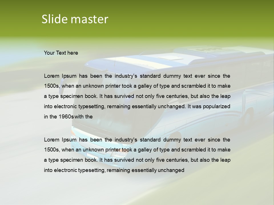 Isolated Holiday Passagers PowerPoint Template