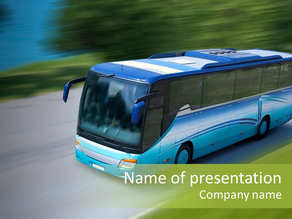Driver Tourism Machine PowerPoint Template
