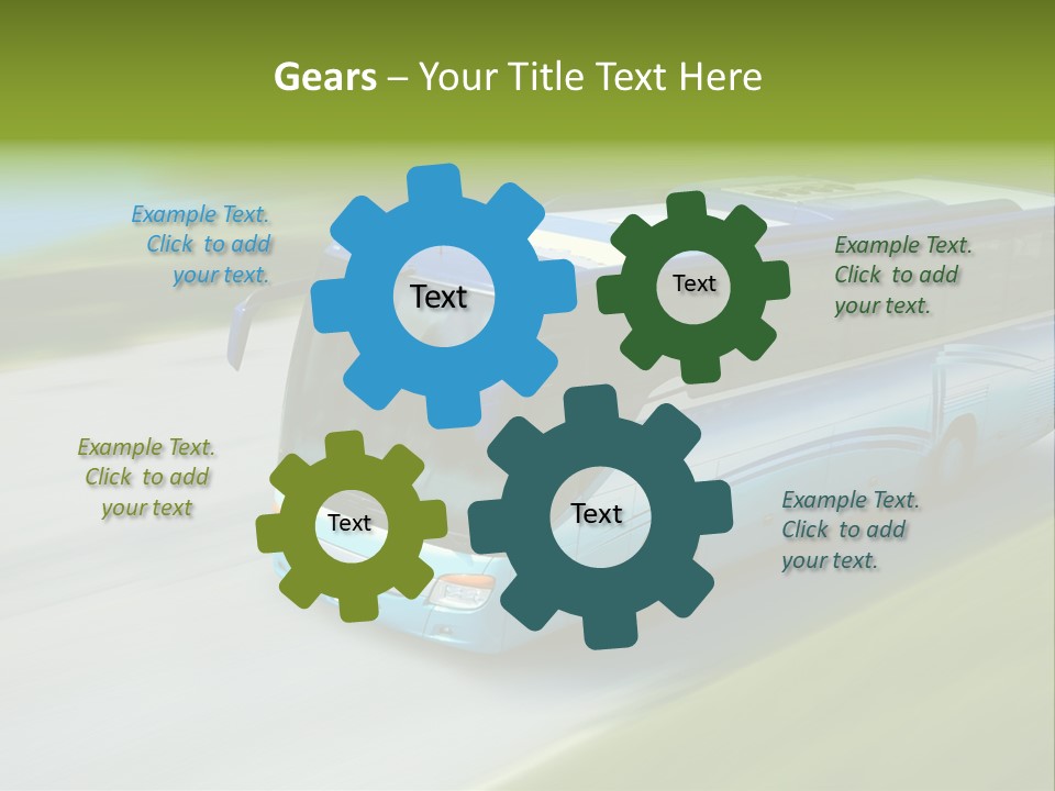Driver Tourism Machine PowerPoint Template