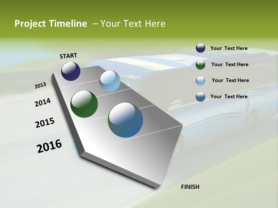 Driver Tourism Machine PowerPoint Template
