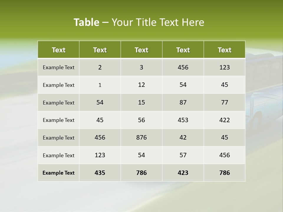Driver Tourism Machine PowerPoint Template
