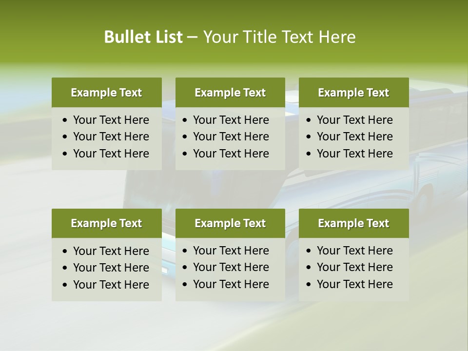 Driver Tourism Machine PowerPoint Template
