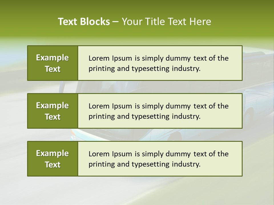 Driver Tourism Machine PowerPoint Template