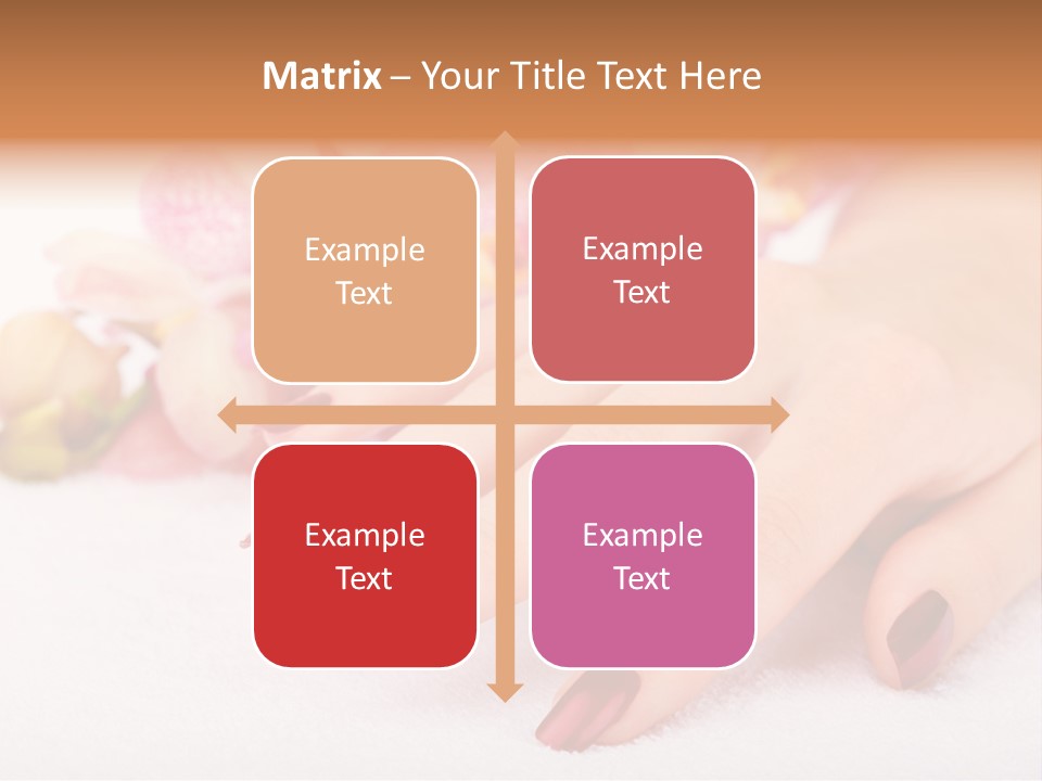 Fingernail Isolated Nail PowerPoint Template