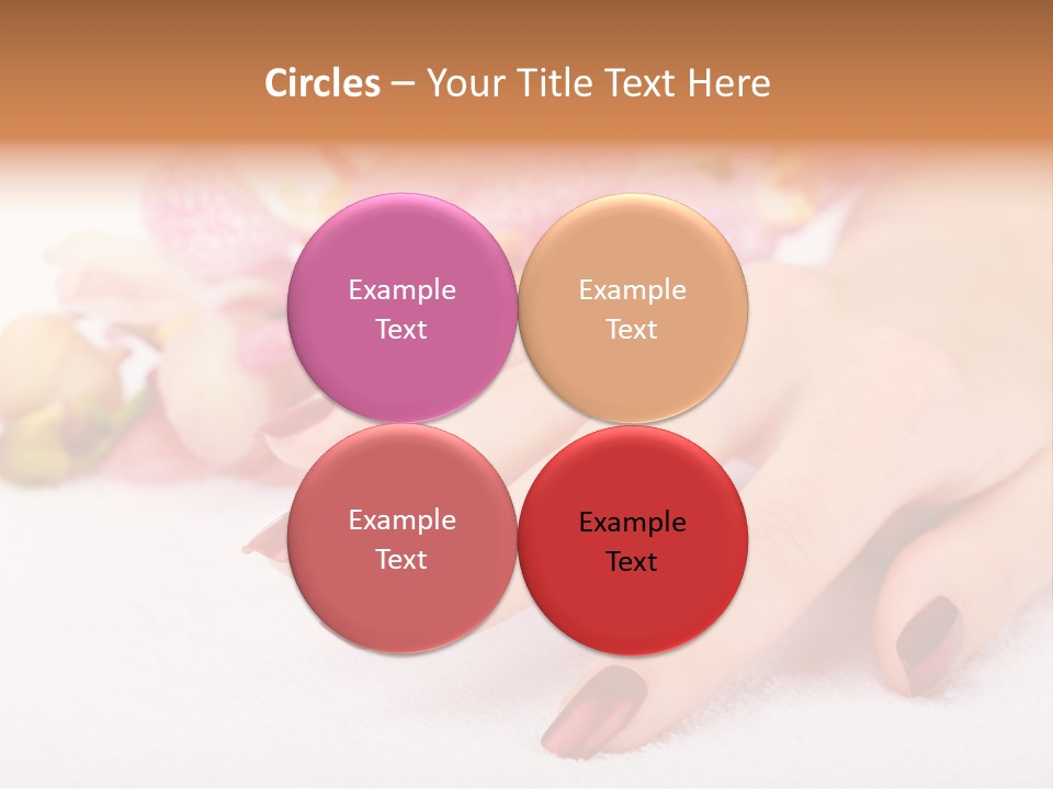 Fingernail Isolated Nail PowerPoint Template