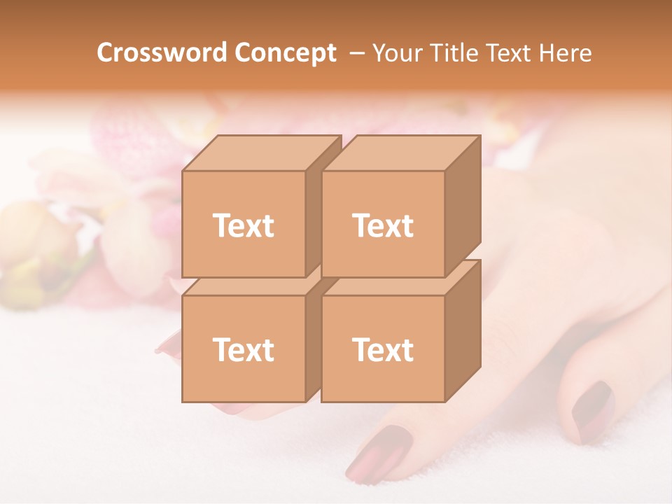 Fingernail Isolated Nail PowerPoint Template