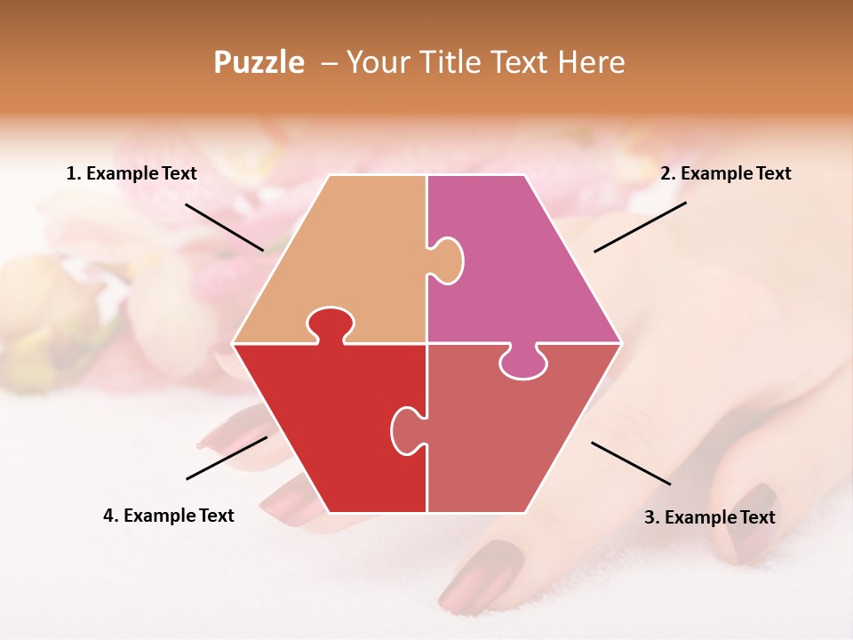 Fingernail Isolated Nail PowerPoint Template