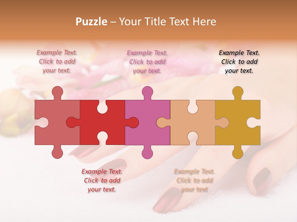 Fingernail Isolated Nail PowerPoint Template