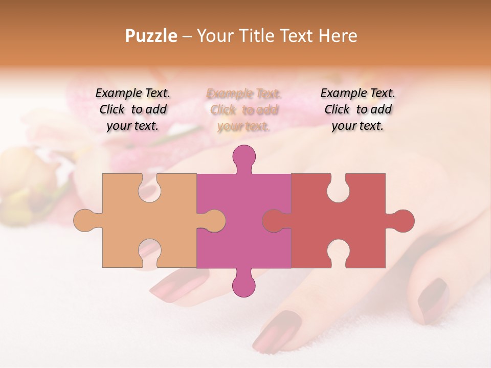 Fingernail Isolated Nail PowerPoint Template