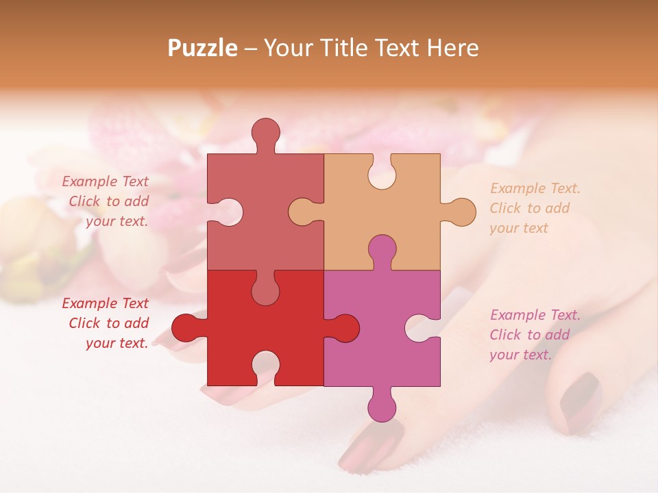 Fingernail Isolated Nail PowerPoint Template