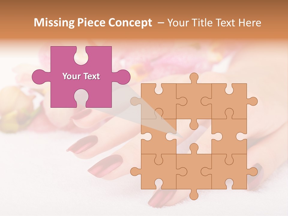 Fingernail Isolated Nail PowerPoint Template