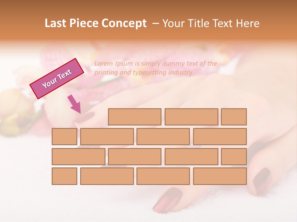 Fingernail Isolated Nail PowerPoint Template