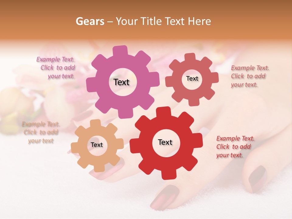 Fingernail Isolated Nail PowerPoint Template