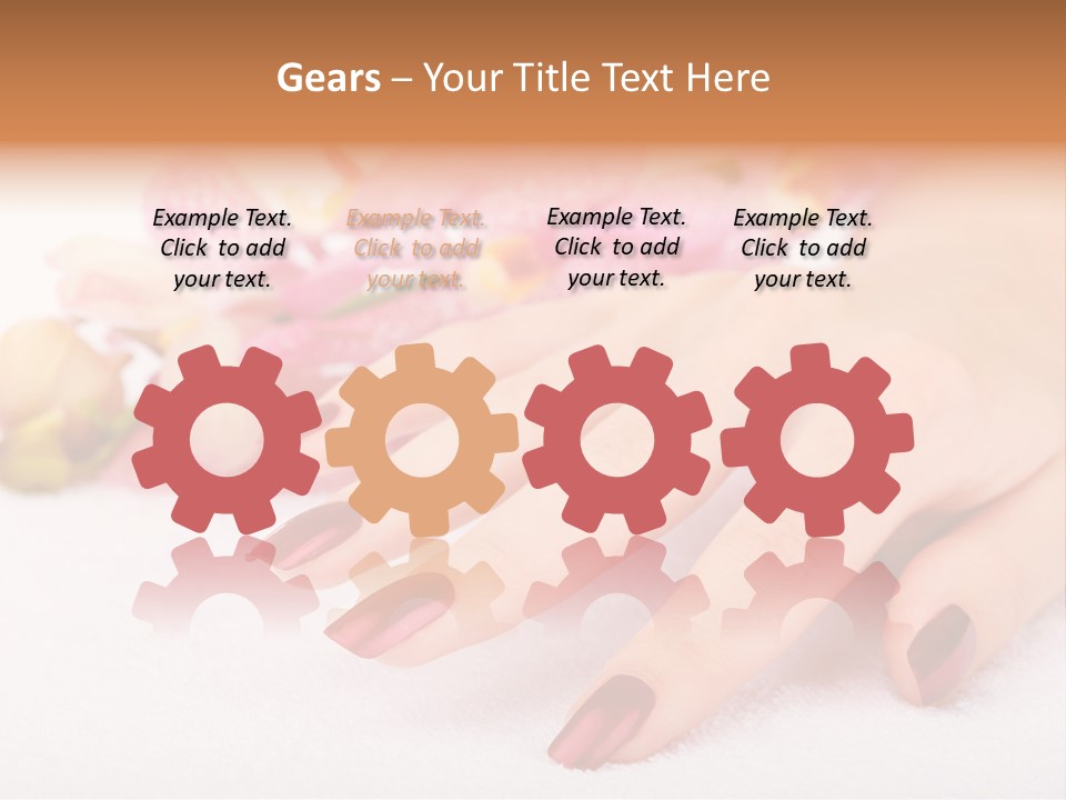 Fingernail Isolated Nail PowerPoint Template