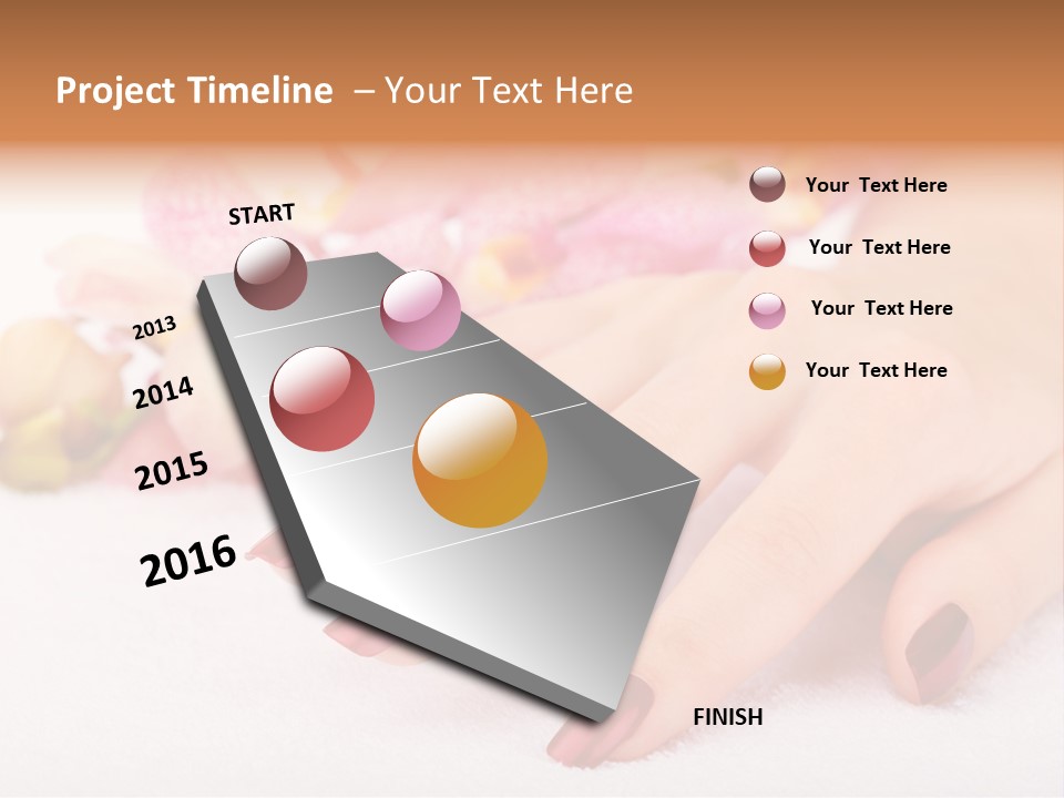 Fingernail Isolated Nail PowerPoint Template