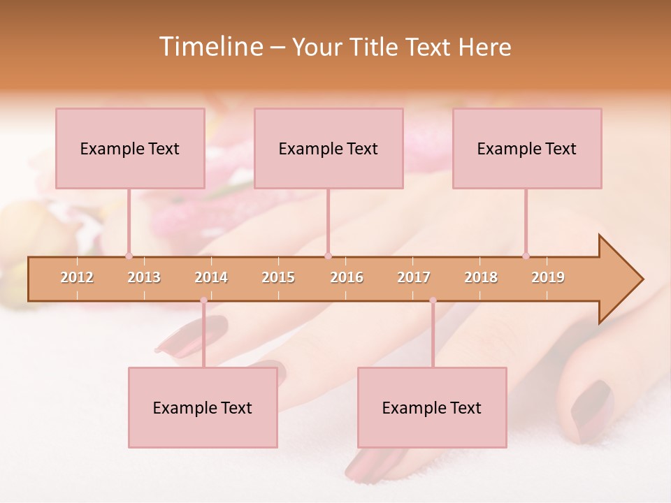 Fingernail Isolated Nail PowerPoint Template
