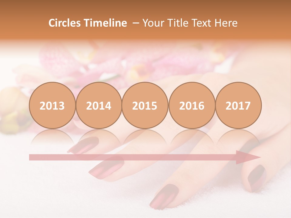 Fingernail Isolated Nail PowerPoint Template