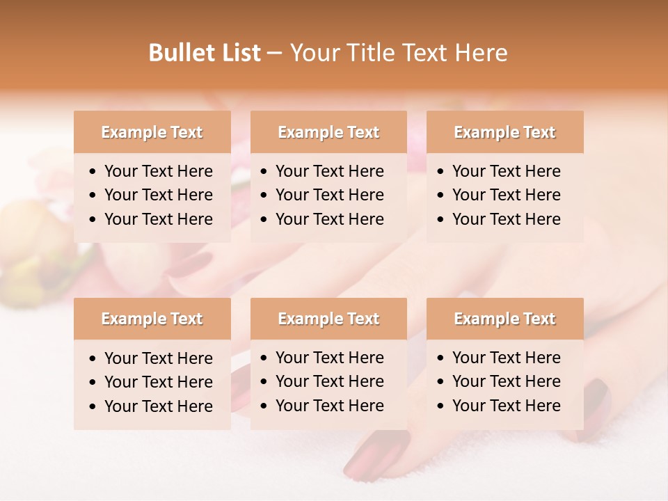 Fingernail Isolated Nail PowerPoint Template