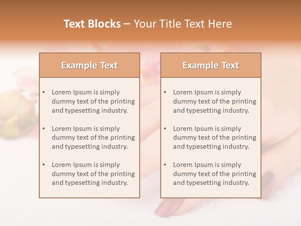 Fingernail Isolated Nail PowerPoint Template