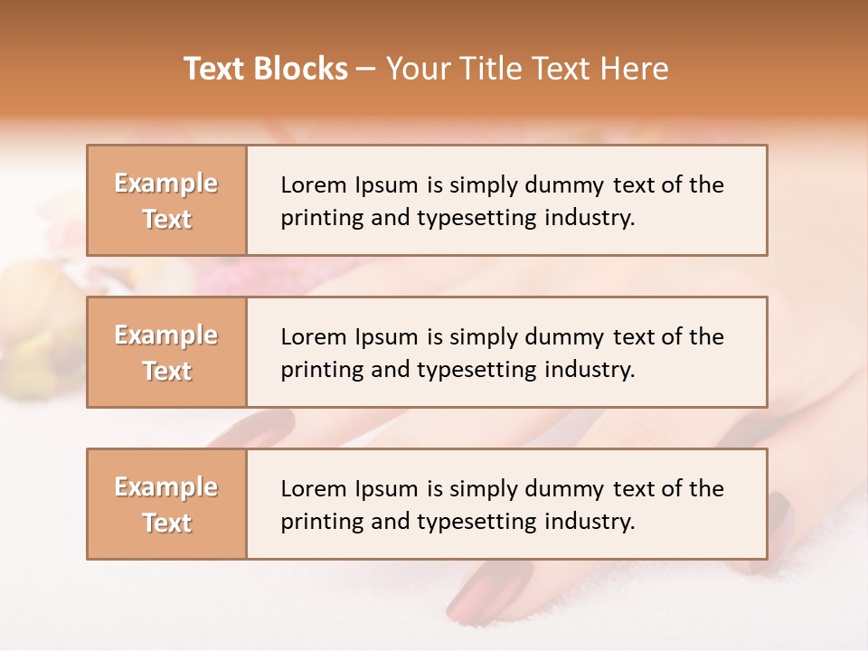 Fingernail Isolated Nail PowerPoint Template