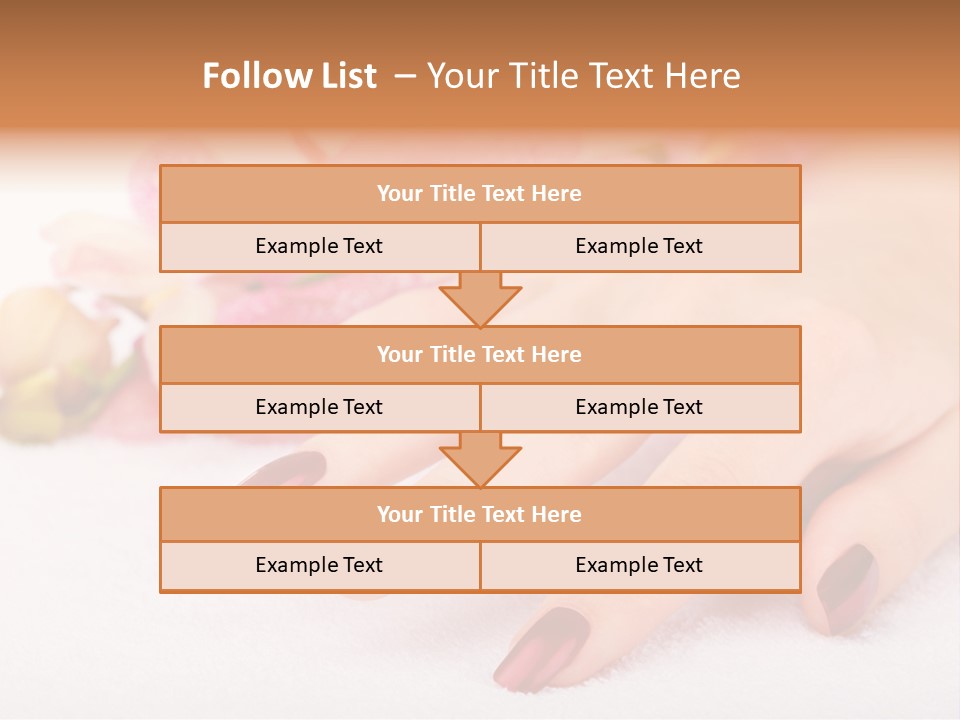 Fingernail Isolated Nail PowerPoint Template