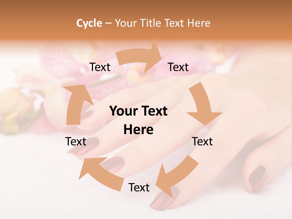 Fingernail Isolated Nail PowerPoint Template