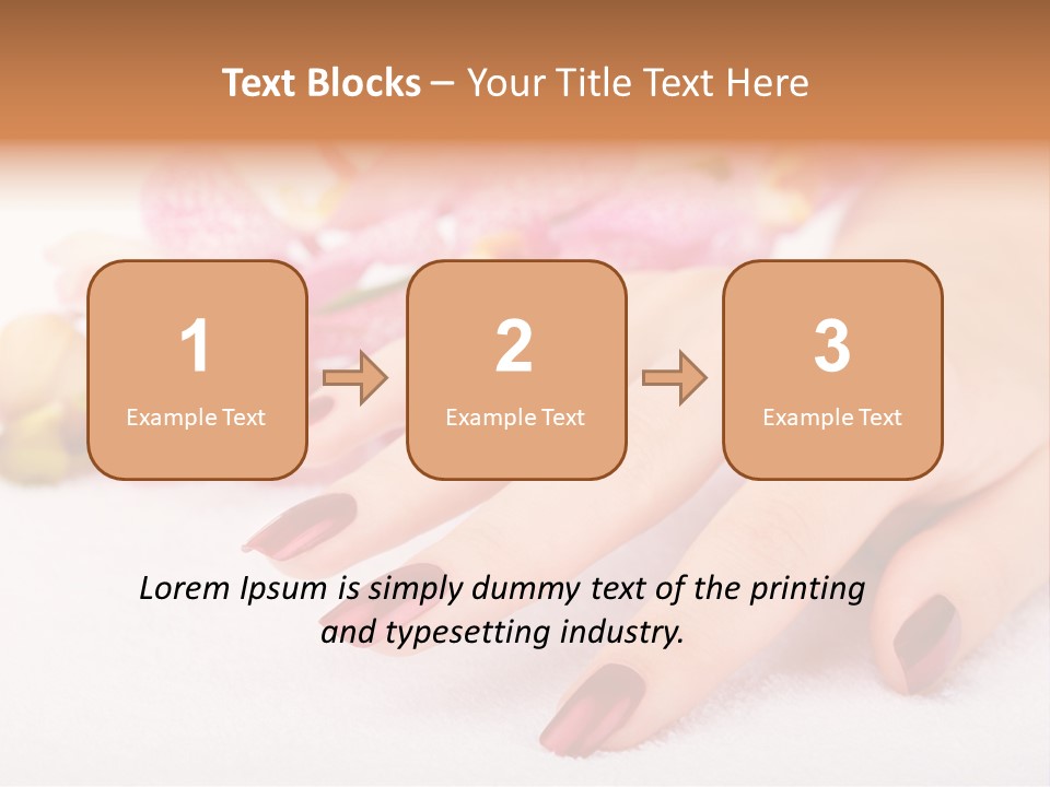 Fingernail Isolated Nail PowerPoint Template