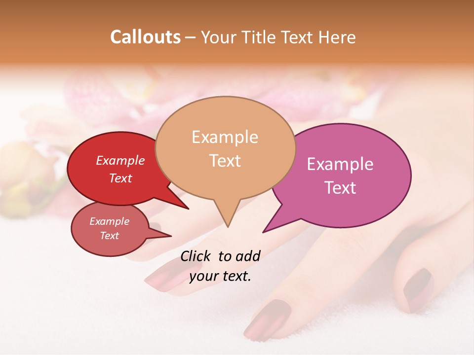 Fingernail Isolated Nail PowerPoint Template