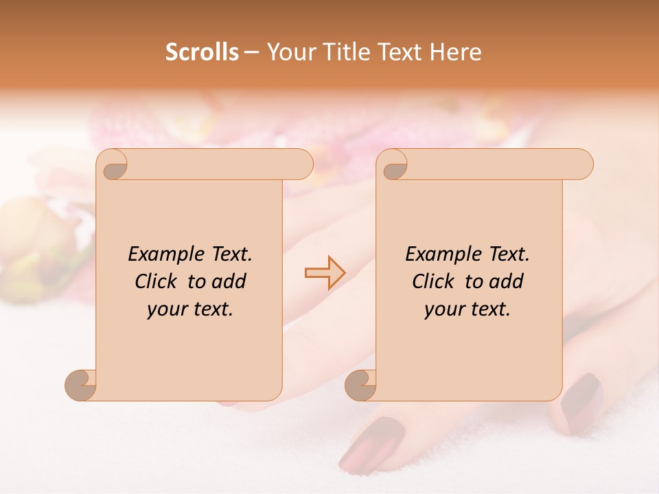 Fingernail Isolated Nail PowerPoint Template
