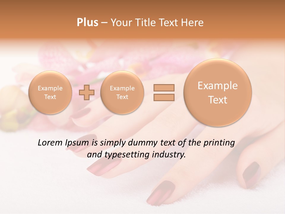 Fingernail Isolated Nail PowerPoint Template