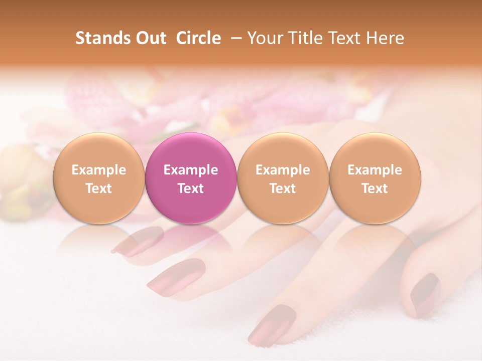 Fingernail Isolated Nail PowerPoint Template