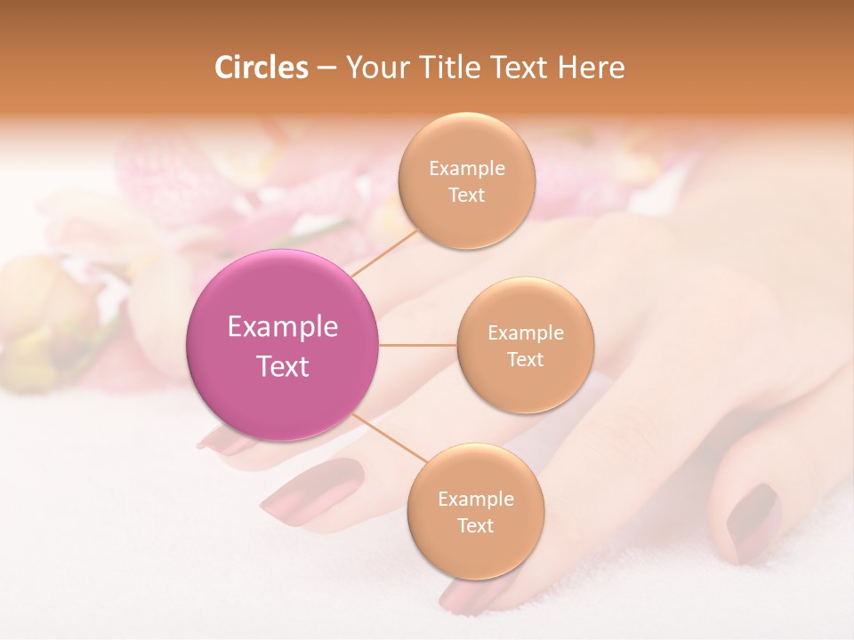 Fingernail Isolated Nail PowerPoint Template