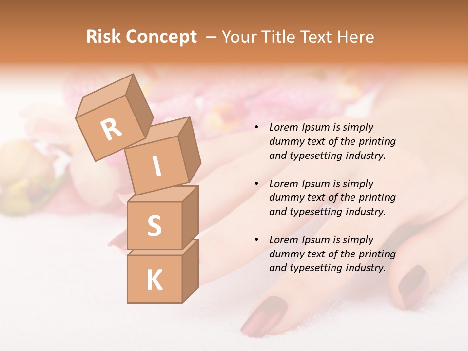 Fingernail Isolated Nail PowerPoint Template