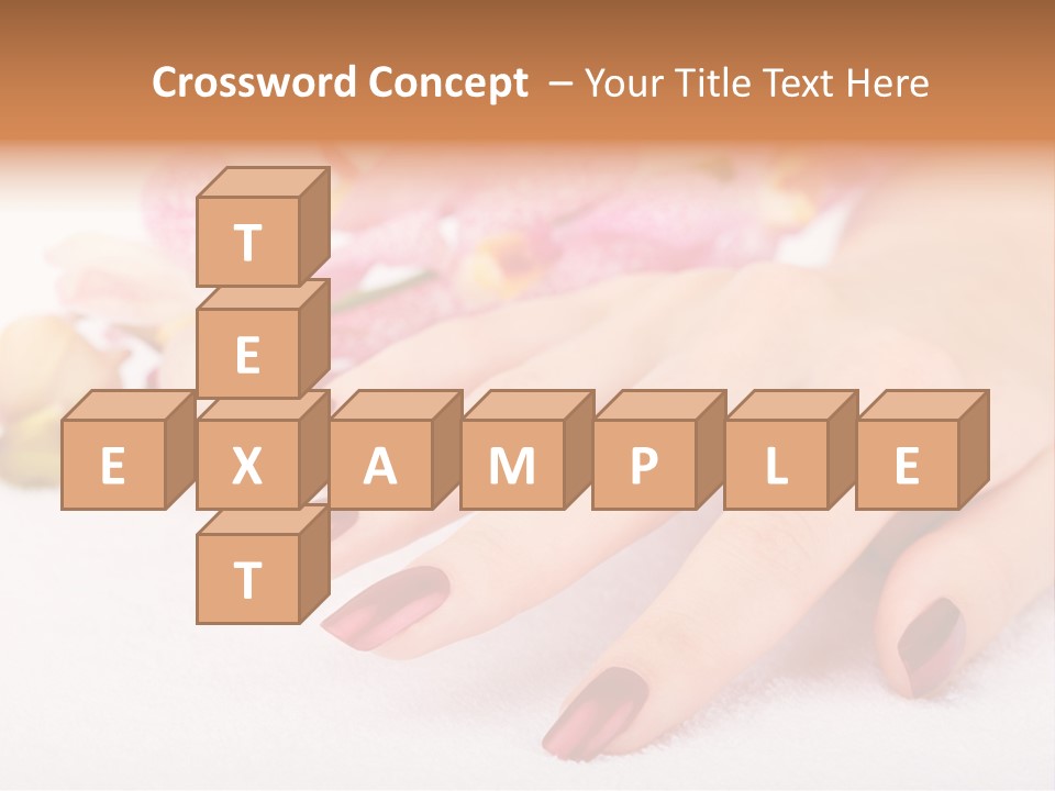Fingernail Isolated Nail PowerPoint Template
